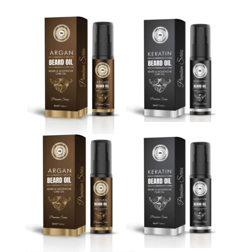 Ronuls Professional Premium Bartöl 50 ml - 4er Pack (200 ml)