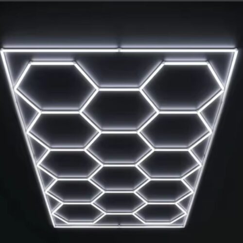 Hexagon LED Deckenbeleuchtung 720 W – Die Originale mit Rahmen 4845x2435 mm